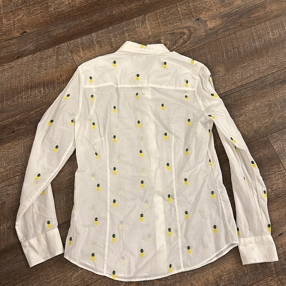J.Crew Pineapple Button Down Blouse - Picture 11 of 13